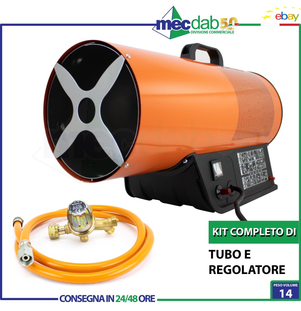 Stufa Generatore Di Aria Calda A Gas 33kW Per Magazzino Cantiere Serra Brixo|155,00 €