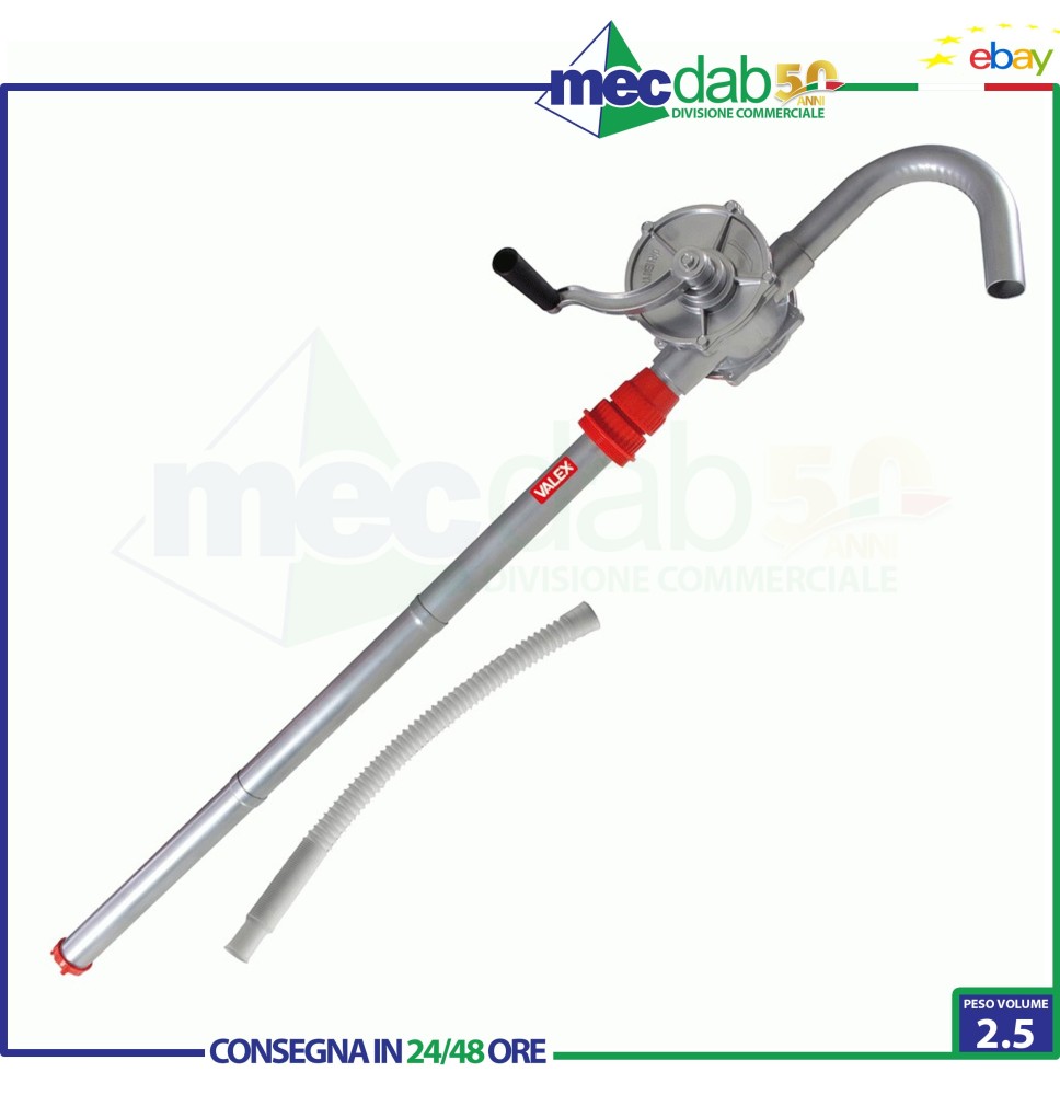 Pompa Travaso Liquidi Per Fusti Rotativa Con Attacco 2" Valex 1370830|47,00 €