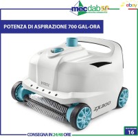 Robot Pulitore Automatico Per Fondo Piscine Aspiratore Universale Intex ZX300