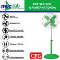 Ventilatore a Piantana Regolabile in Altezza Max 170 cm  50W EV041 CFG | Mec.Dab SRL | CFG