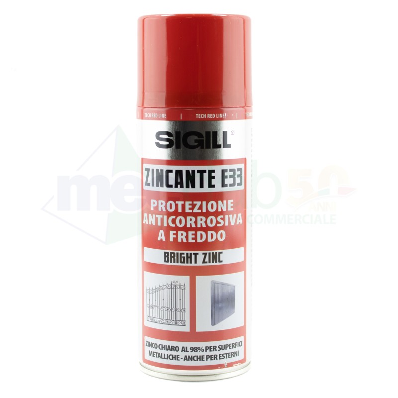 Zincante Anticorrosivo a Freddo E33 Bomboletta Spray 400 ML Sigill|Sigill