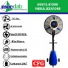 Ventilatore Nebulizzante da Esterno 230 W  Diametro: 71,5 cm Libeccio Mist Fun CFG