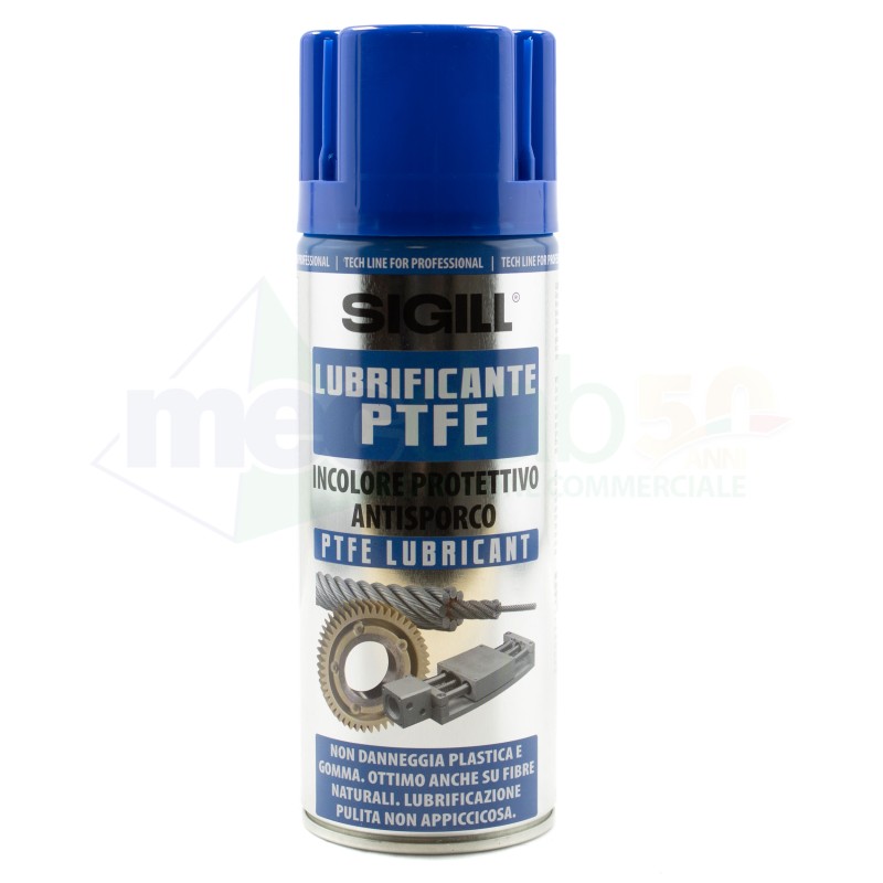 Lubrificante Grasso Spray Protettivo Antisporco Incolore PTFE 400 ML Sigill|Sigill