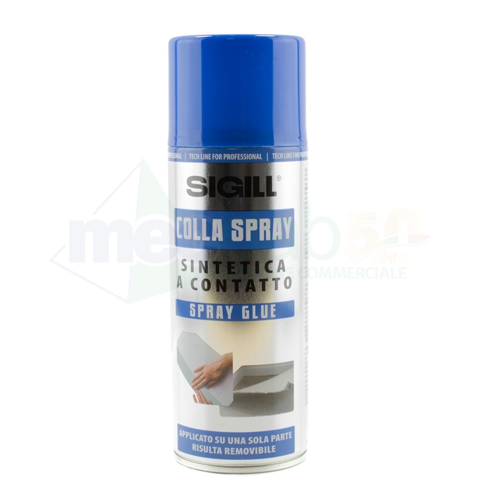 Colla Spray Sintetica A Contatto Presa Rapida Funzione Multiuso 400 ML Sigill|10,00 €