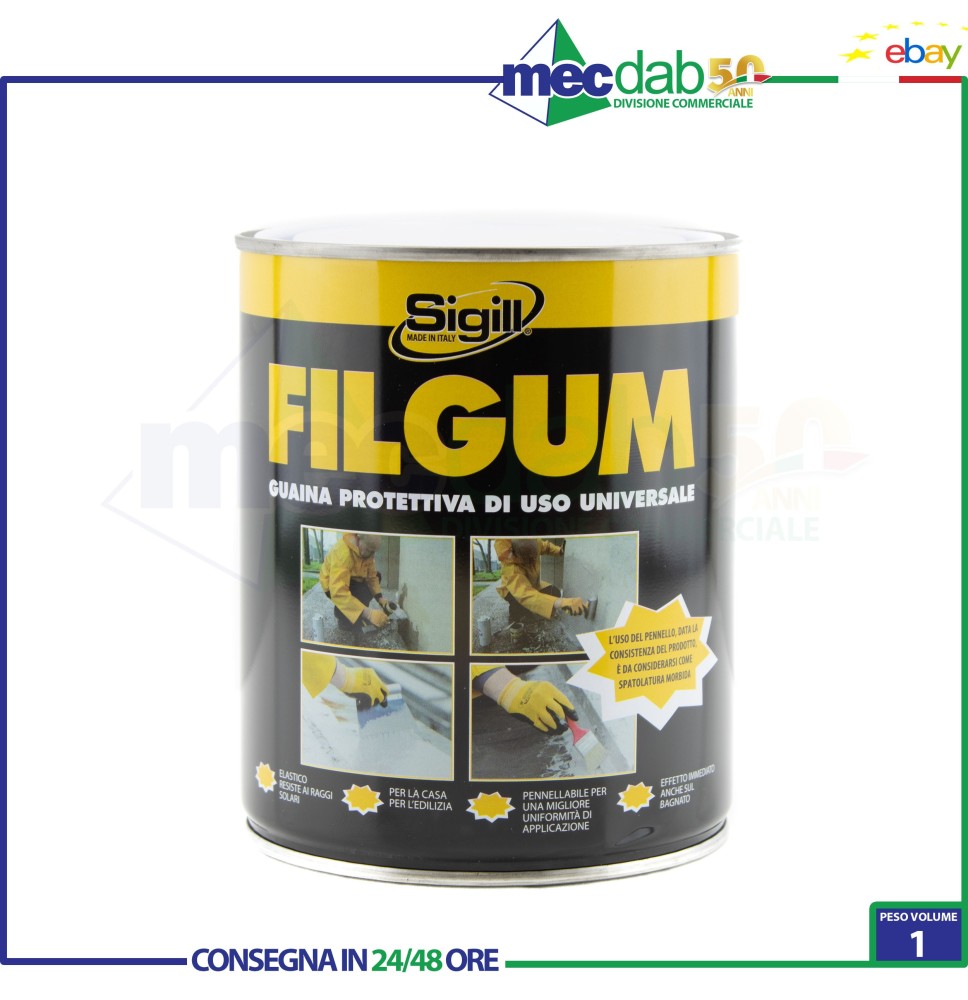 Membrana Elastica Impermeabilizzante Fibrorinforzata Vari KG Figum Sigill|15,90 €
