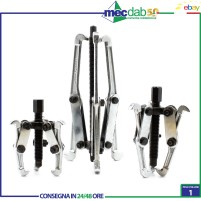 Estrattore In Acciaio a 3 Griffe Reversibili Con Leve Di Supporto Varie Misure