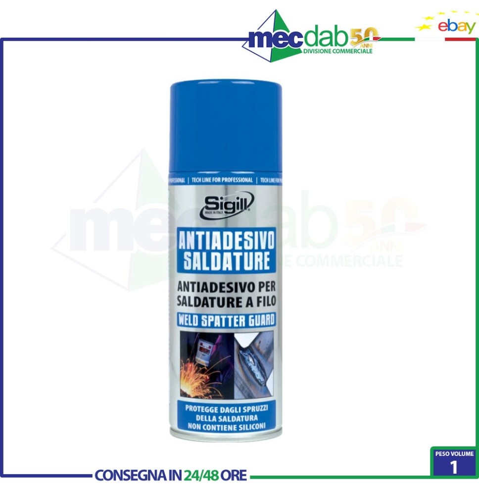 Antiadesivo Spray Per Saldature A Filo Senza Silicone 400ML Sigill|4,30 €