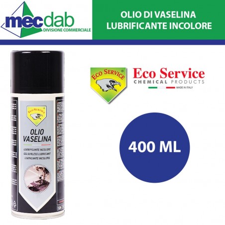 Olio di Vasellina Bomboletta Spray 400ml Lubrificante Incolore Eco Service | Mec.Dab SRL | Eco ServiceFerramenta Ed Edilizia |8027354819104