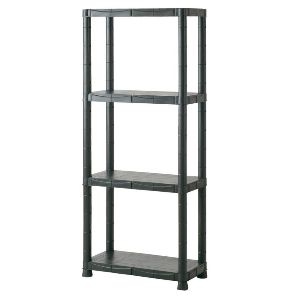Scaffale In Polipropilene Ad Incastro 4 Ripiani L60xP30xH133 Cm|19,90 €