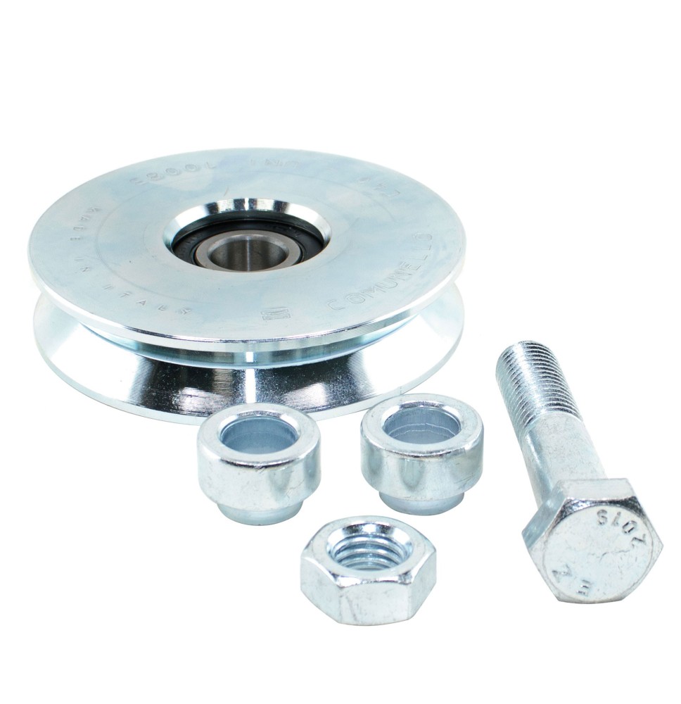 Ruota Comunello In Acciaio Zincato Per Cancelli Gola V Con Cuscinetto a Sfera|10,50 €