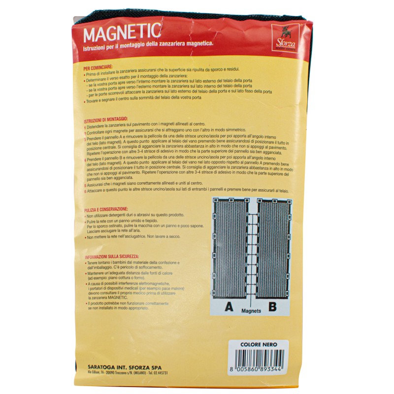 Zanzariera Magnetica In Polietilene Resistente 130x230 Cm Magnetic|Generica - Senza Marca