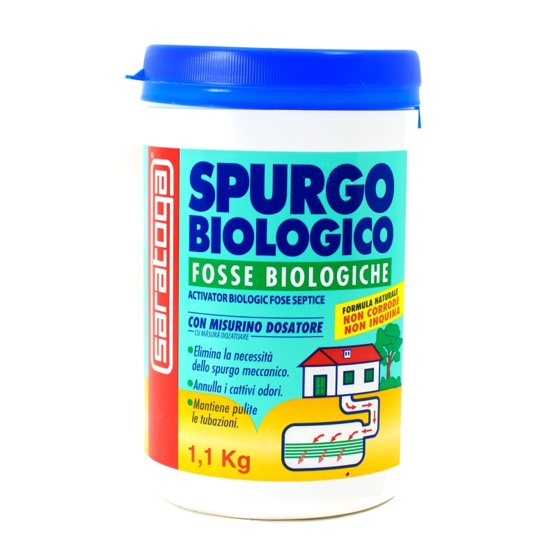 Spurgo Biologico In Polvere Per Fosse Biologiche 1.1 Kg Saratoga|Saratoga