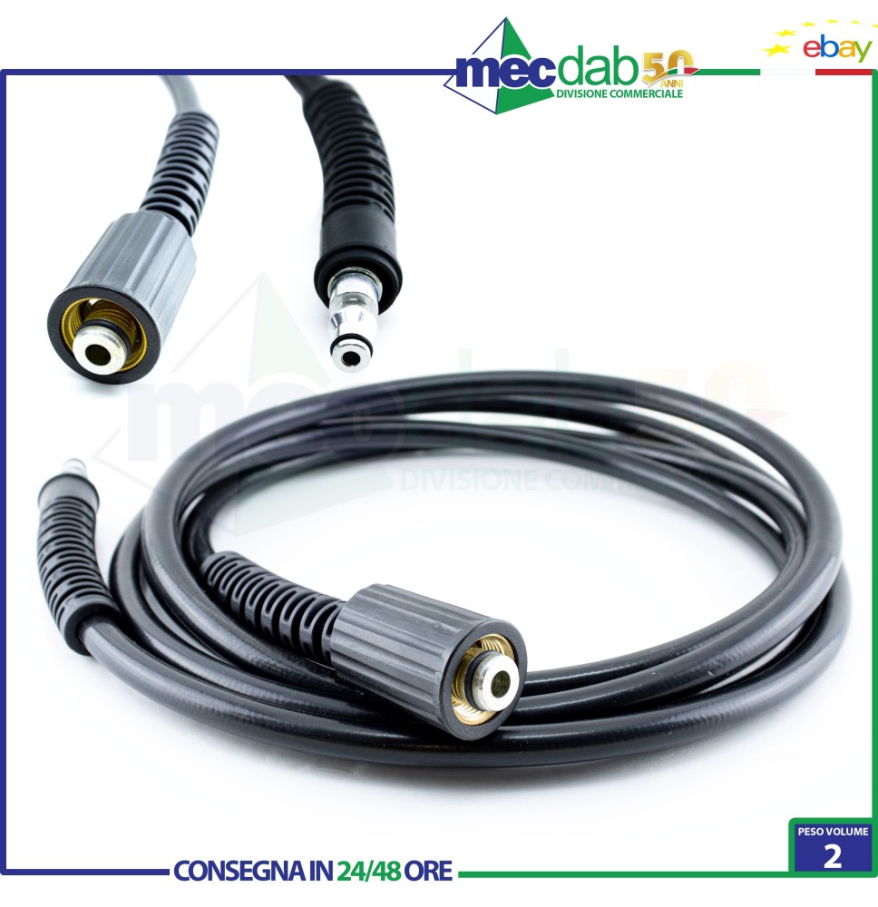 Tubo Con Attacco Rapido 6 Metri Per Idropulitrici Lavor 4.018.0095|34,50 €