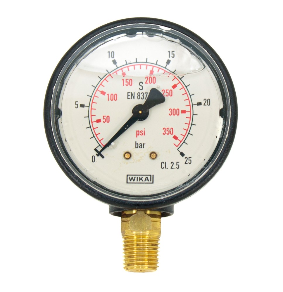 Manometro Glicerina 0-25 Bar Ø 63 mm Per Misurazione Pressione|17,50 €