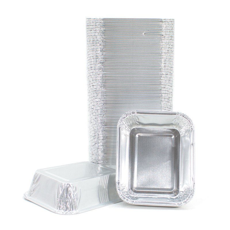 Vaschette Contenitori per Alimenti in Alluminio Senza Coperchio Confezione Varie Porzioni | Mec.Dab SRL | Generica - Senza Marca