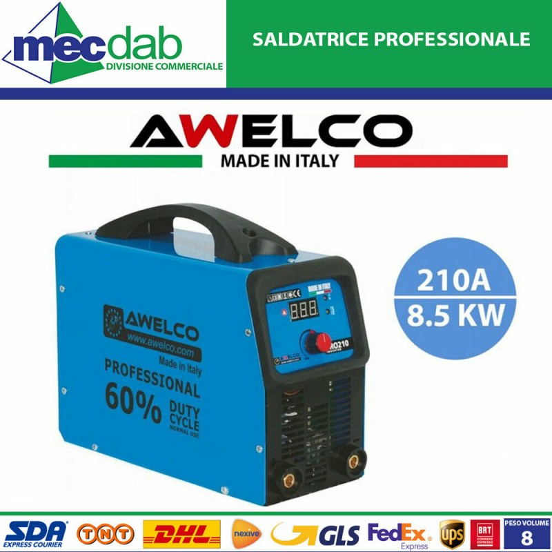 Saldatrice Inverter Professionale 200 Ah Awelco PRO 210|Generica - Senza Marca