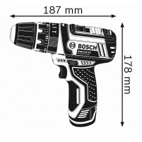 Trapano Avvitatore a Batteria Professionale 1.300 giri/min Bosch GSB 12V-15 Set|194,00 €