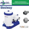 Pompa di Filtraggio a Cartuccia per  Piscina  Bestway  Tipo IV-B Flowclear, Portata 9.463 L/H per Piscine Fuori Terra | Mec.Dab SRL | Bestway