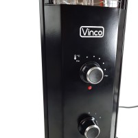 Stufa a Torre Elettrica In Carbonio Con Termostato 600/1200W Nera Vinco 70252|69,90 €