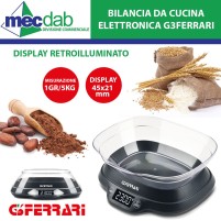 Bilancia Elettronica da Cucina 1gr/5 KG Max Ad Alta Precisione G3Ferrari Ginny