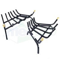 Brucialegna Brace Triangolare Per Camino In Ferro Battuto Varie Modelli / Dimensioni