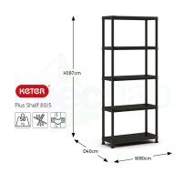 Scaffale In Resina Modulabile Da Esterno Ed Interno Keter Plus Shelf|60,00 €