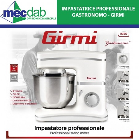 Impastatrice Professionale  Girmi Gastronomo | Mec.Dab SRL | GirmiCasa, Arredamento & Bricolage |8058150118665