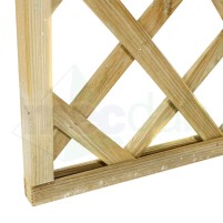 Pannello Patio Grigliato In Legno Naturale Di Pino Per Esterno|39,00 €