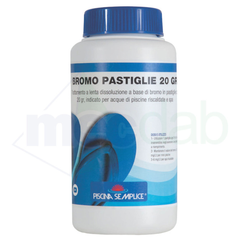 Trattamento Acque Piscina Interrata e Fuoriterra Bromo Pastiglie Da 20 Gr|29,90 €