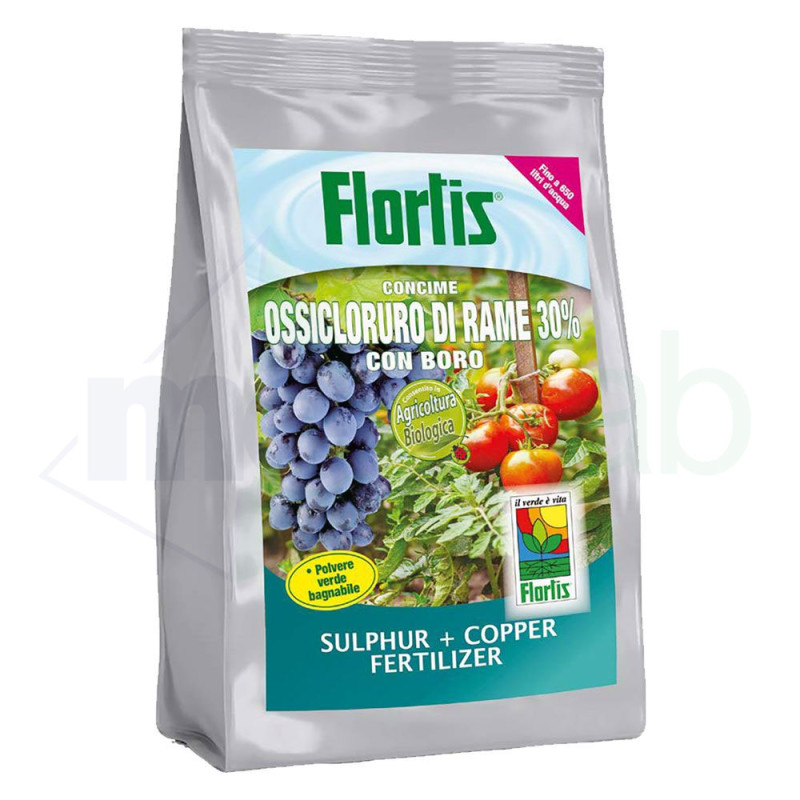 Concime a Base Di Ossicloruro Di Rame 30% Con Boro Per Agricoltura Biologica Flortis|13,00 €
