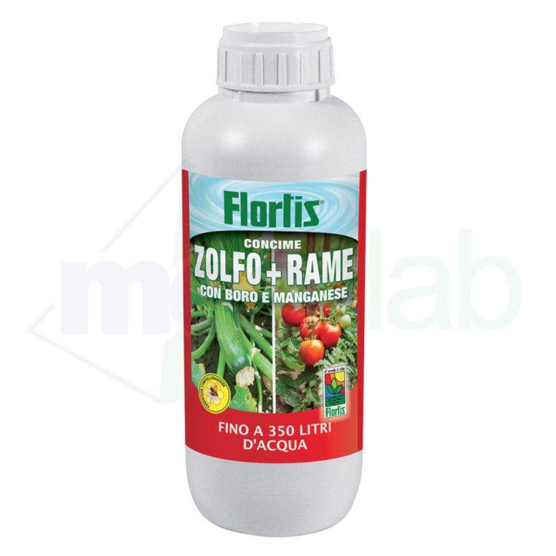 Concime Zolfo + Rame Con Boro e Manganese Concentrato Minerale Flortis 1Kg|Orvital