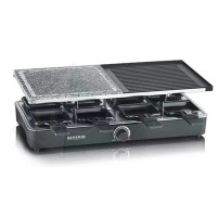 Piastra Antiaderente Per Raclette 8 Persone Con Piastra Combinata e Controllo Della Temperatura 1300W|64,99 €