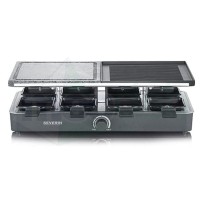 Piastra Antiaderente Per Raclette 8 Persone Con Piastra Combinata e Controllo Della Temperatura 1300W|64,99 €