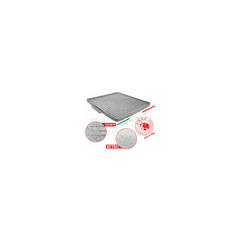 Bistecchiera In Ghisa Rivestita con Antiaderente Teflonata 30x30Cm O.M.A.C.|83,50 €