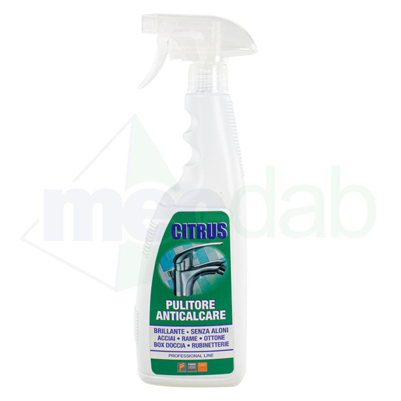 Pulitore Anticalcare Brillante Senza Aloni Uso Professionale Faren Citrus 750 ml|7,20 €