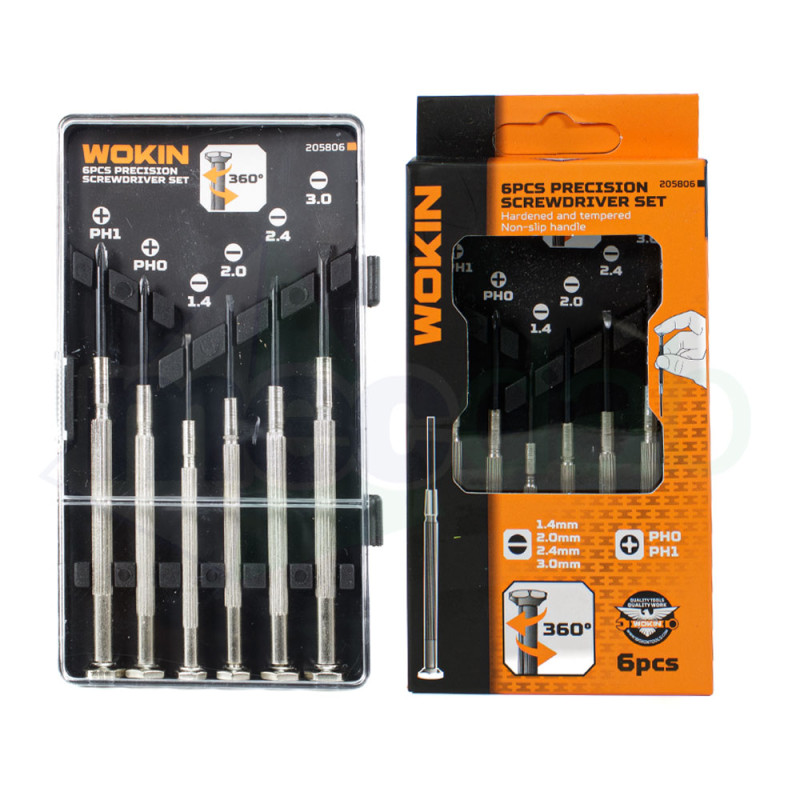 Set Di Cacciaviti Di Precisione Per Orologiaio 4 TA + 2 PH Wokin|5,30 €