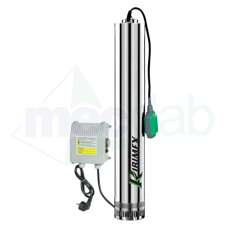 Pompa Sommersa Per Pozzi In Acciaio Inox 6 Turbine 1100W - 7800 l/h Ribimex|Ribimex