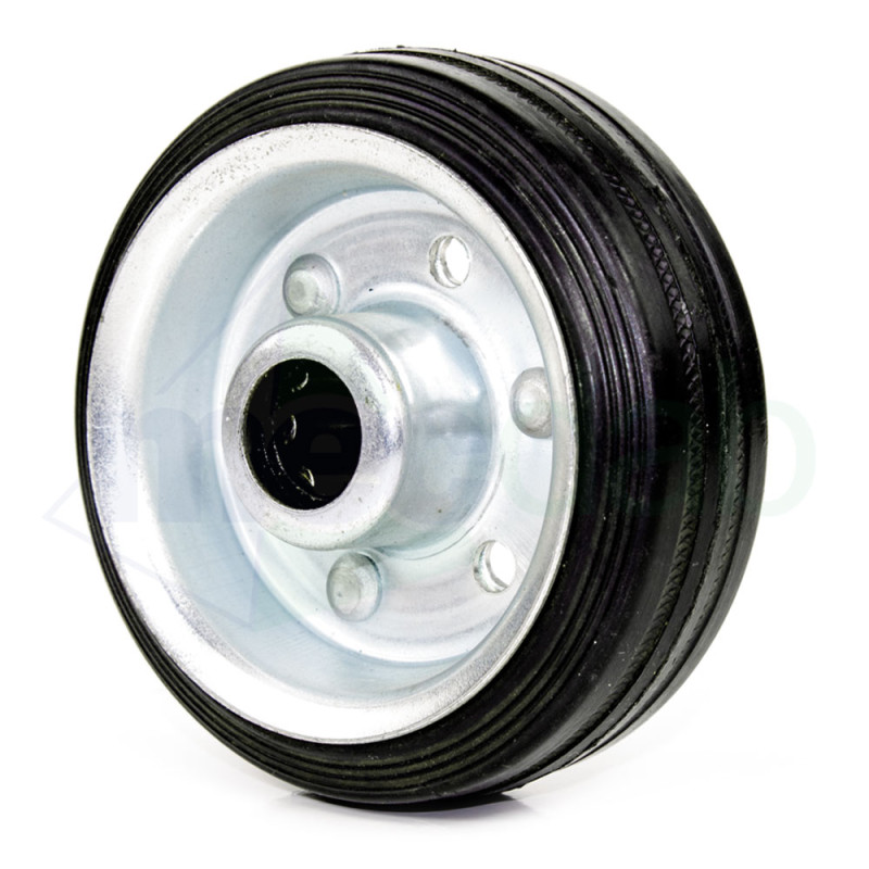 Ruota Libera Piena In Gomma Nera Per Carrelli Serie BC|3,00 €
