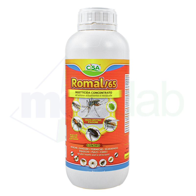 Insetticida Contro Insetti Volanti e Striscianti 1Lt Romal 65|45,00 €