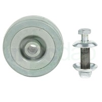 Ruota Per Carrelli In Gomma Grigia Antitraccia Girevole Con Perno Serie GG|3,80 €