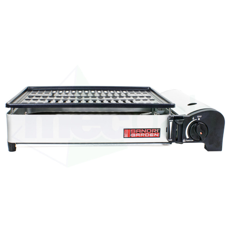 Barbecue a Gas Portatile Con Griglia Antiaderente Tasmania Sandrigarden 1,9 kW|84,50 €