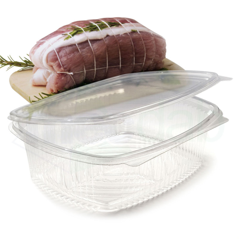 Vaschette Salvaliquidi Per Alimenti Forma Rettangolare Con Coperchio 50PZ|6,20 €