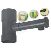 Recuperatore D'acqua Piovana In PVC Con Rubinetto D’arresto Ø 80 mm Ribiland|6,30 €