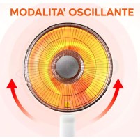 Stufa Elettrica Al Carbonio Con Piantana 1000W - Vinco 70184|48,30 €