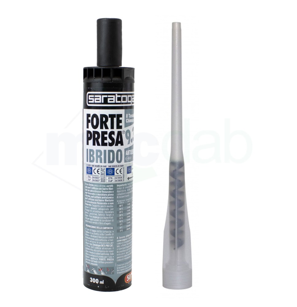Tassello Chimico Ancorante Forte Presa Ibrido 9.3 - Saratoga|9,20 €
