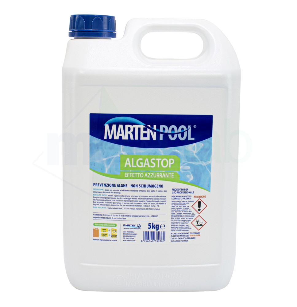 Alghicida Per Piscina Non Schiumogeno Effetto Azzurrante 5 Kg|10,05 €