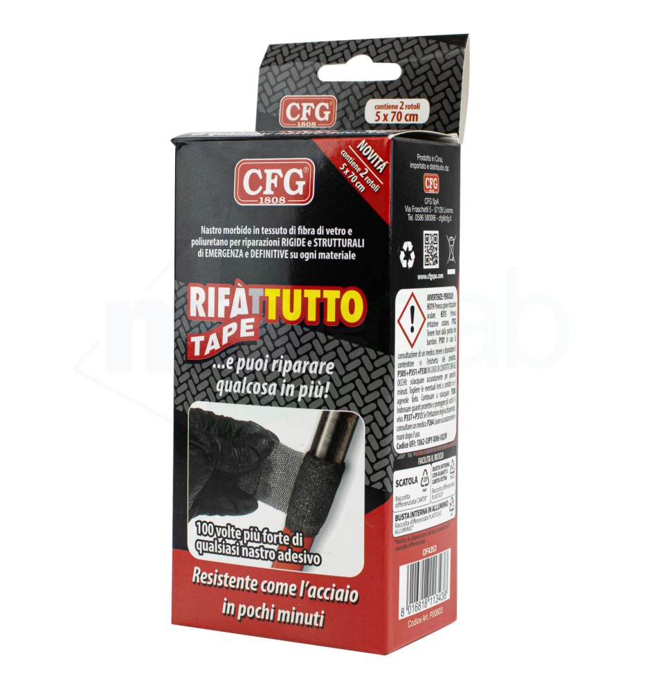 Nastro Riparatore In Tessuto Di Fibra Di Vetro Rifatutto CFG|8,60 €