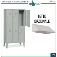 Armadio Spogliatoio In Lamiera a 6 Vani Con Portagrucce|584,90 €