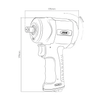 Avvitatore Pneumatico Ad Impulsi JBM MINI 1/2" 1200 NM|105,00 €