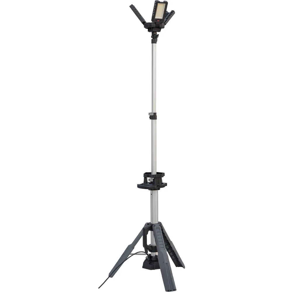Faro LED Da Cantiere 100W 13.500 lm 360° Con Treppiede Telescopico|232,00 €